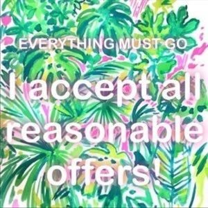 All reasonable offers accepted!